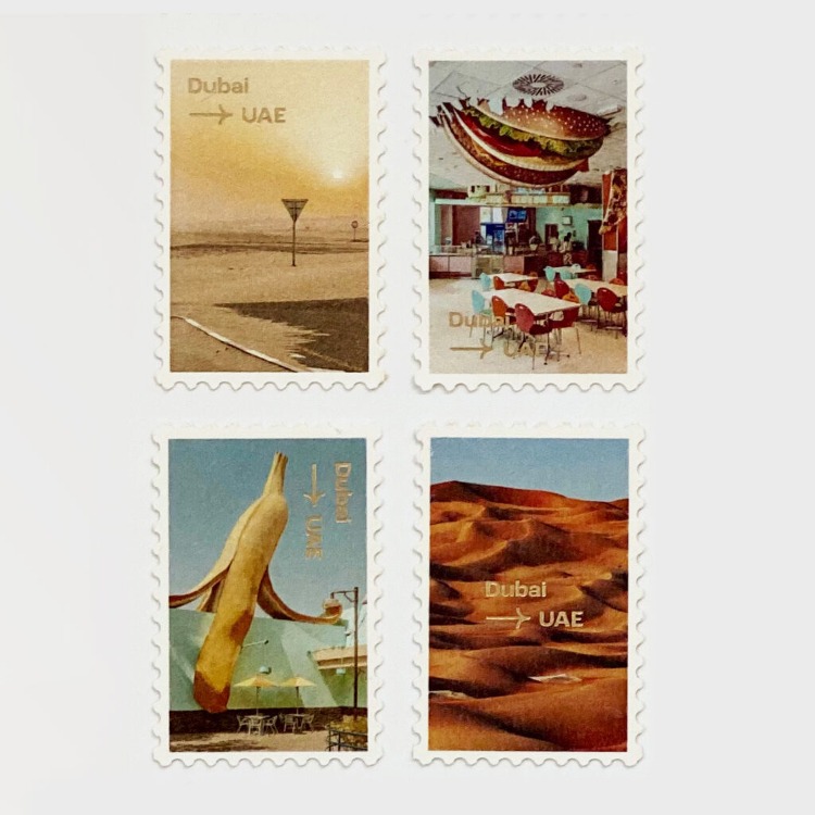 [GSS] 요시고사진전 우표스티커 Dubai